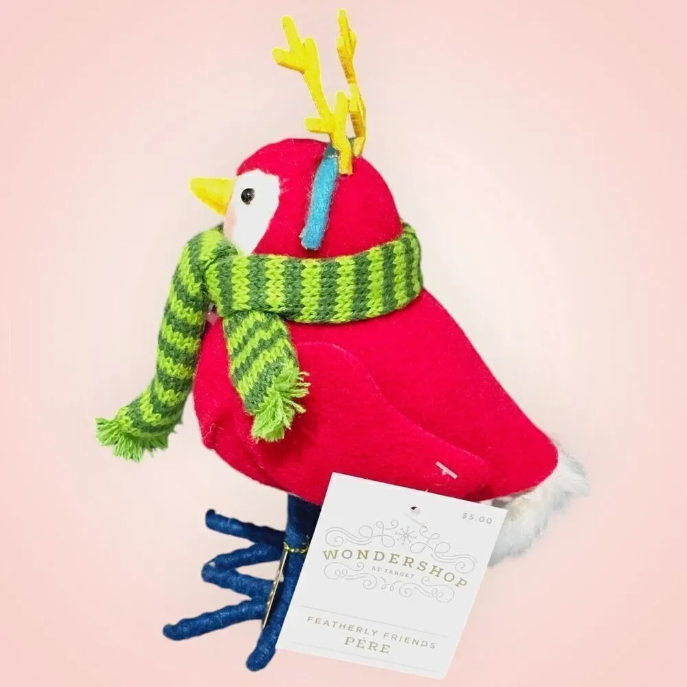 Target Wondershop Christmas 2020 Featherly Friends PÉRE (Pere) Reindeer Bird NWT